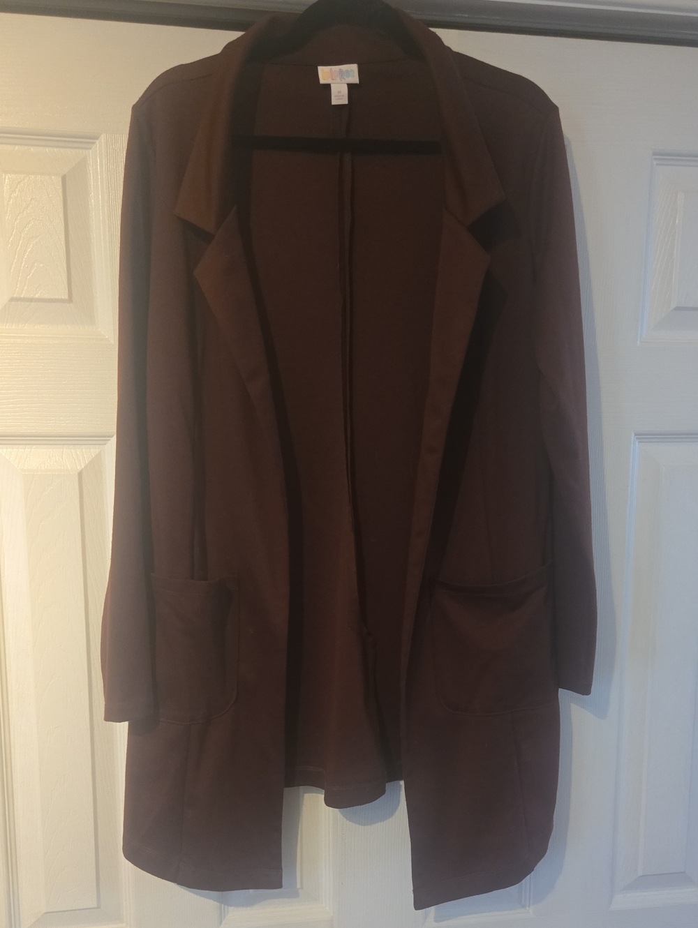 LuLaRoe Gwen Blazer Brown Trench Coat Size Medium